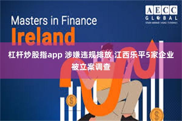 杠杆炒股指app 涉嫌违规排放 江西乐平5家企业被立案调查